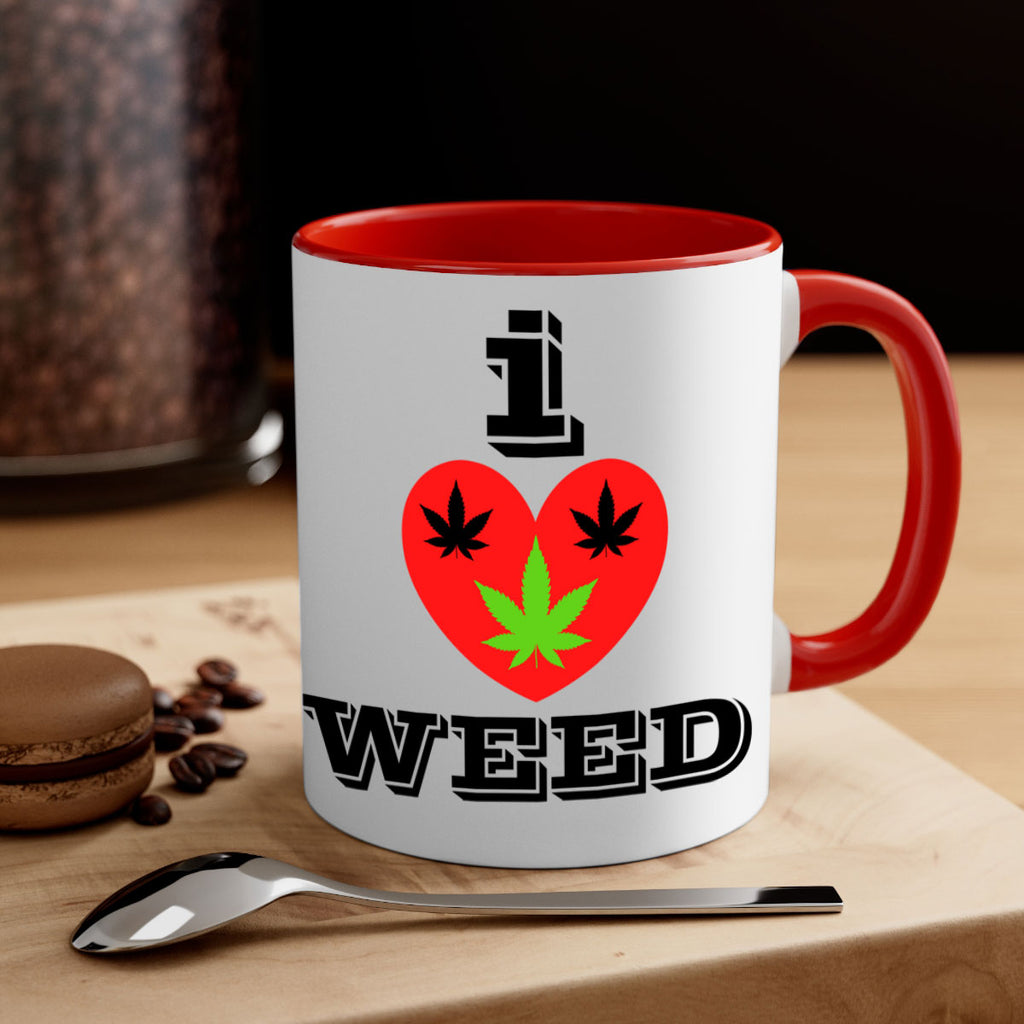 I love weed 128#- marijuana-Mug / Coffee Cup