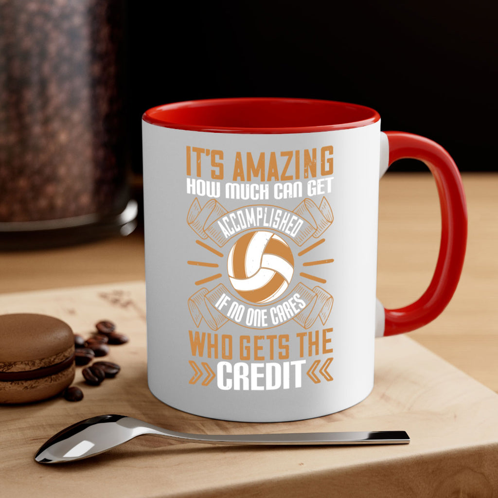 It’s amazing how much can get accomplished if no one cares who gets the credit Style 983#- volleyball-Mug / Coffee Cup