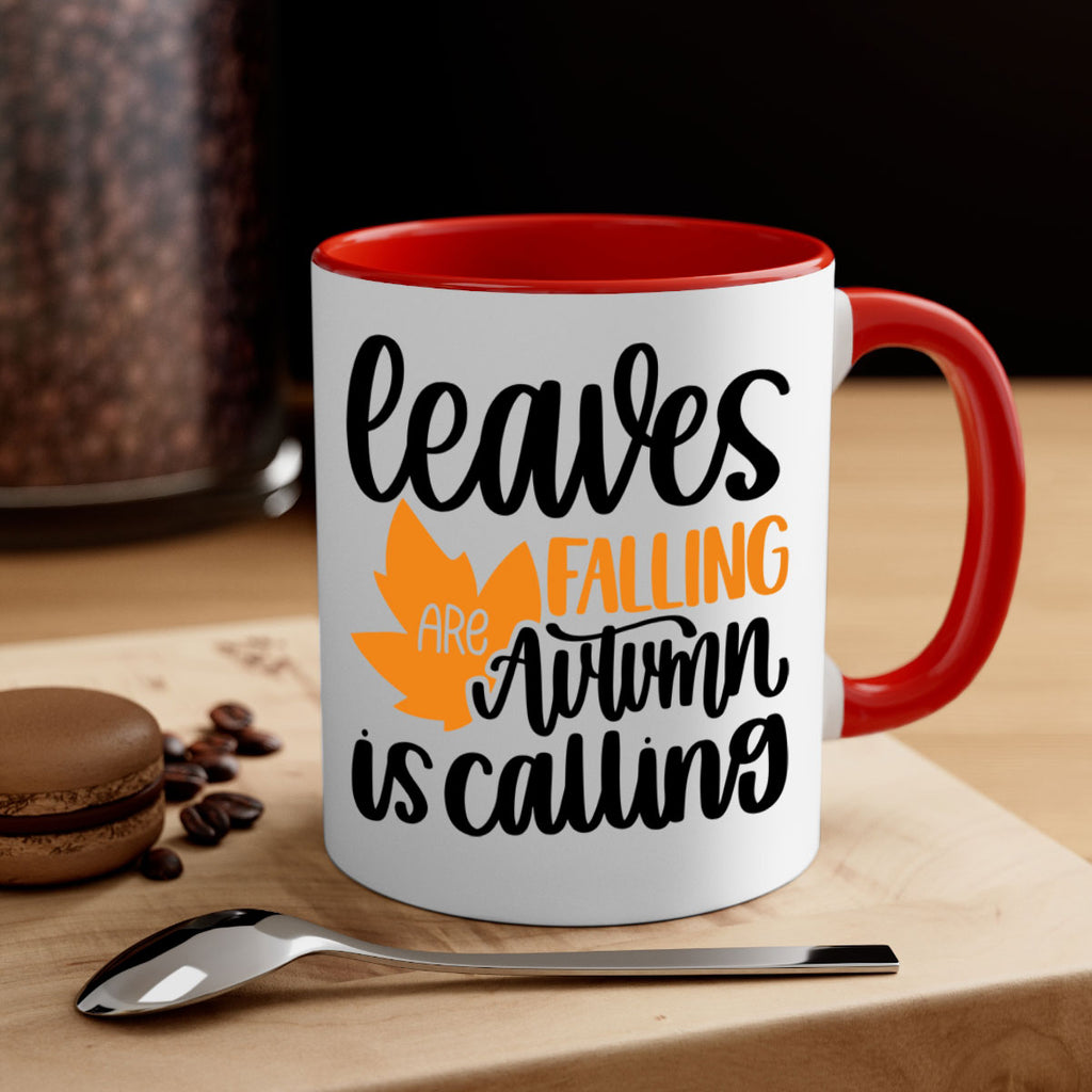 Leaves Are Falling Autumn Is Calling 502#- fall-Mug / Coffee Cup