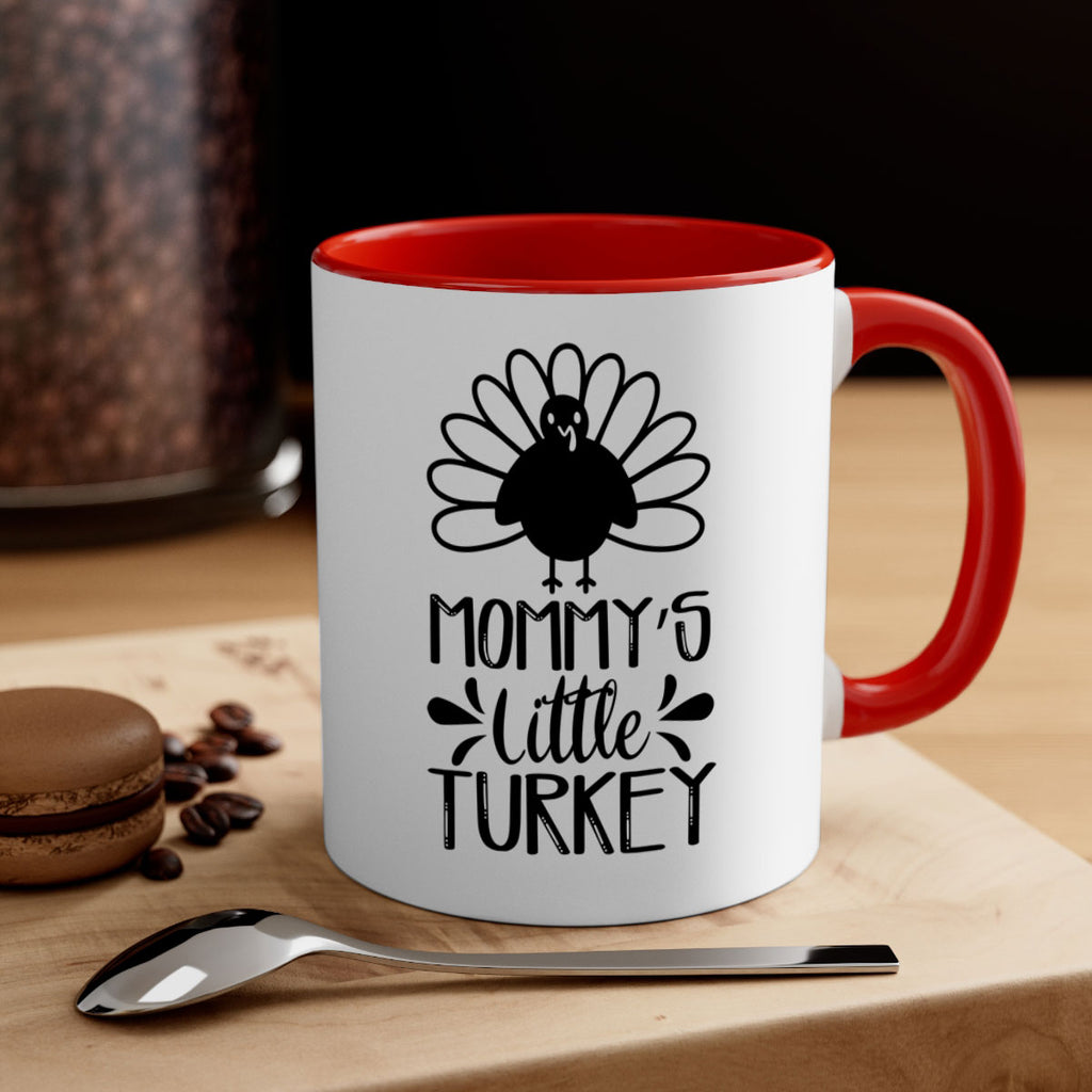 Mommy s Little Turkey 427#- fall-Mug / Coffee Cup