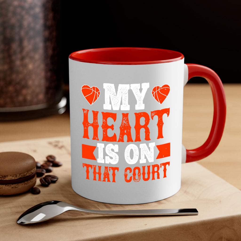 My heart is on that court 1816#- basketball-Mug / Coffee Cup