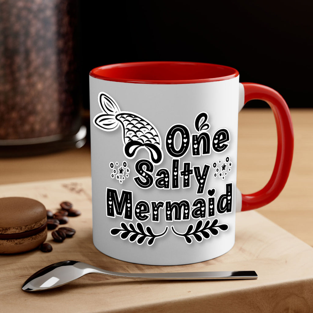 One Salty Mermaid 528#- mermaid-Mug / Coffee Cup