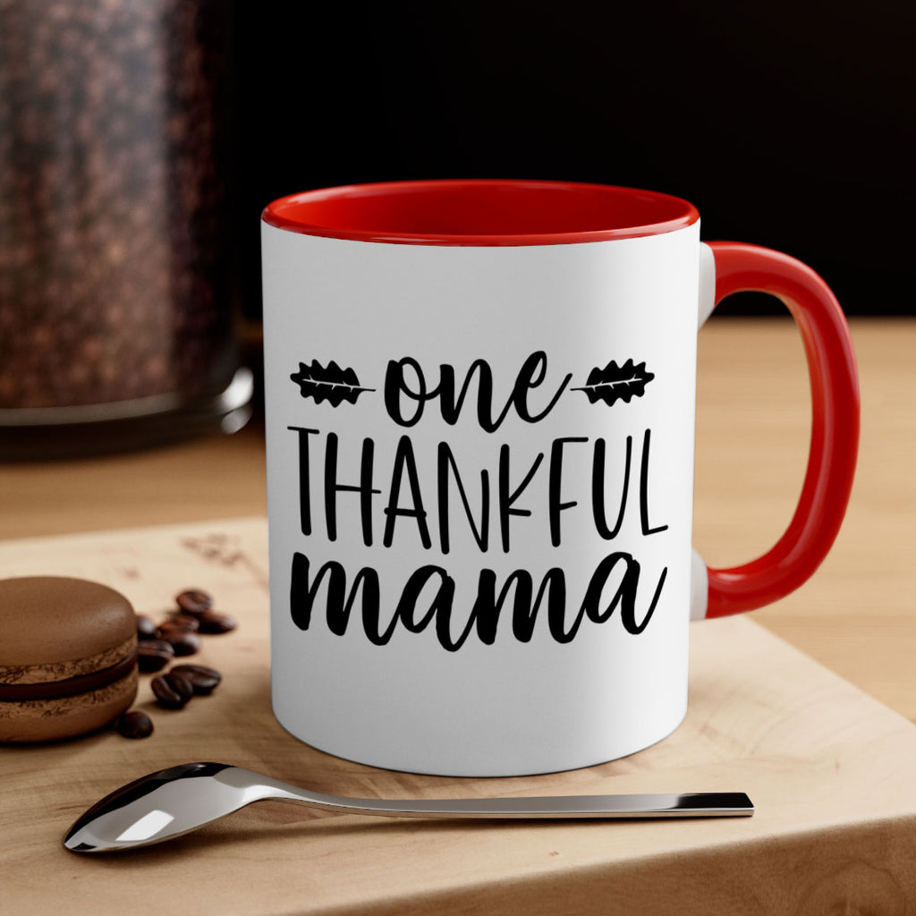 One Thankful Mama 464#- fall-Mug / Coffee Cup