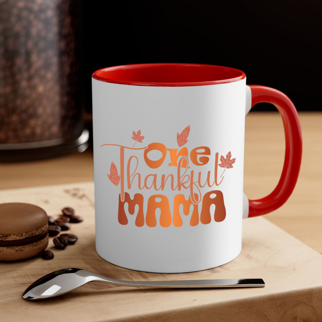 One Thankful Mama 465#- fall-Mug / Coffee Cup