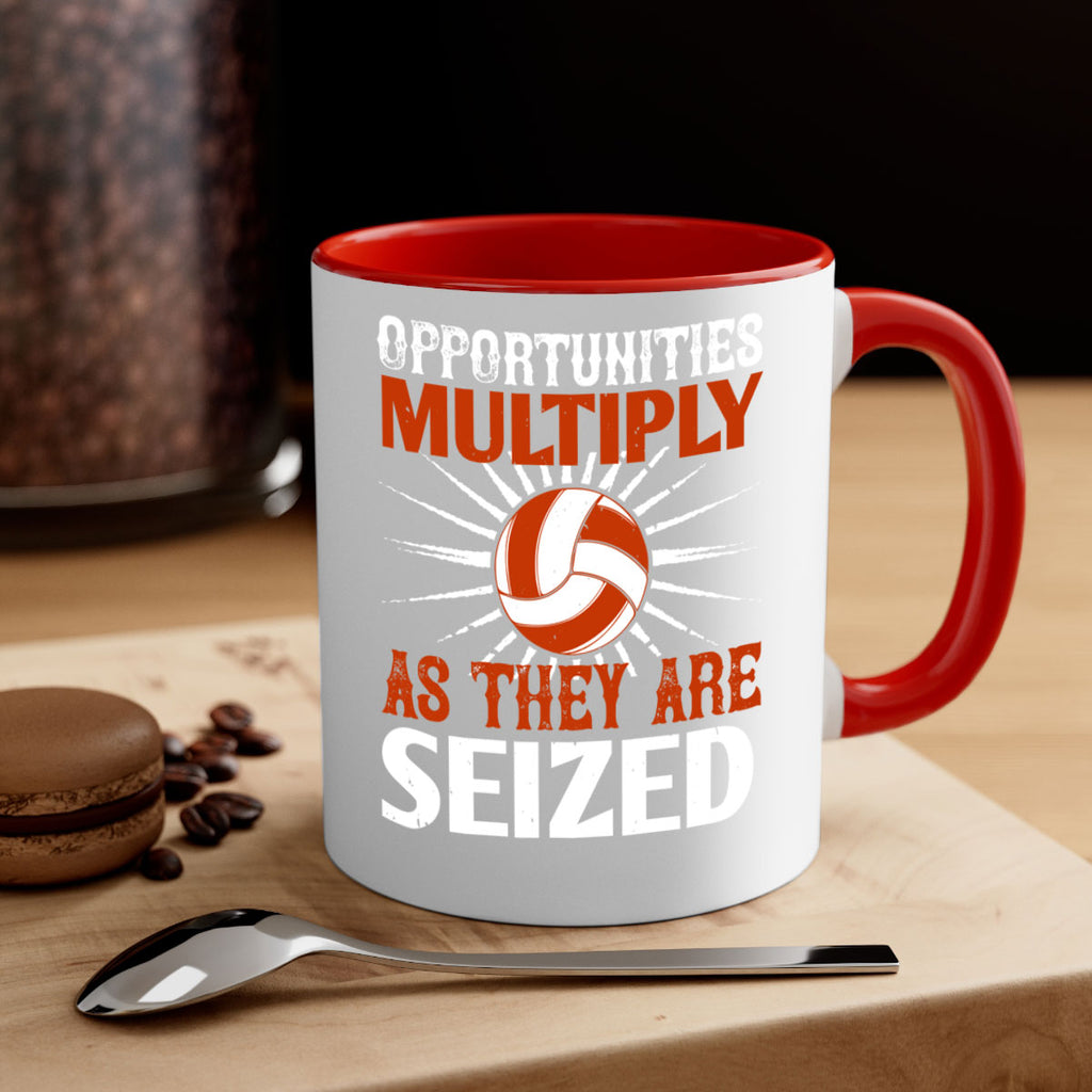 Opportunities multiply as they are seized Style 606#- volleyball-Mug / Coffee Cup