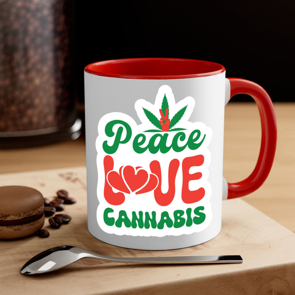 Peace Love Cannabis 218#- marijuana-Mug / Coffee Cup