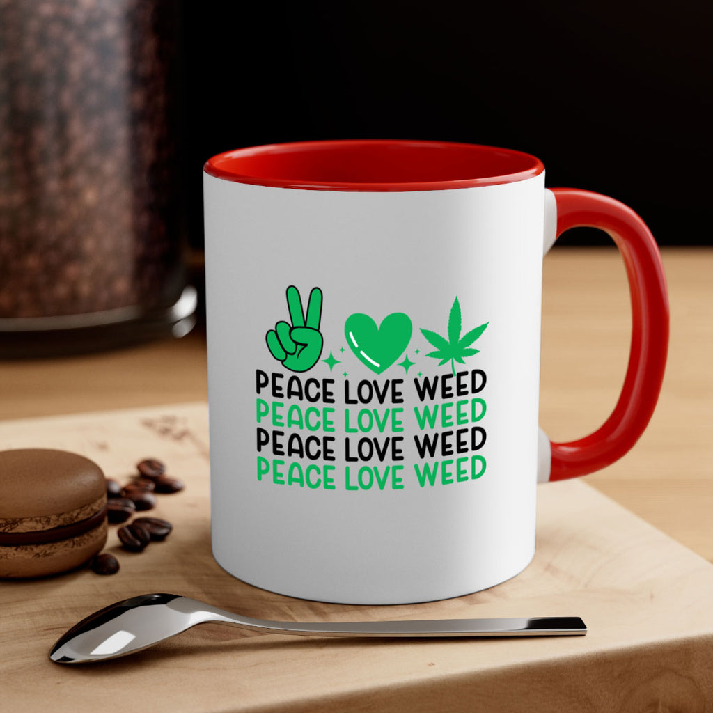 Peace Love Weed 219#- marijuana-Mug / Coffee Cup