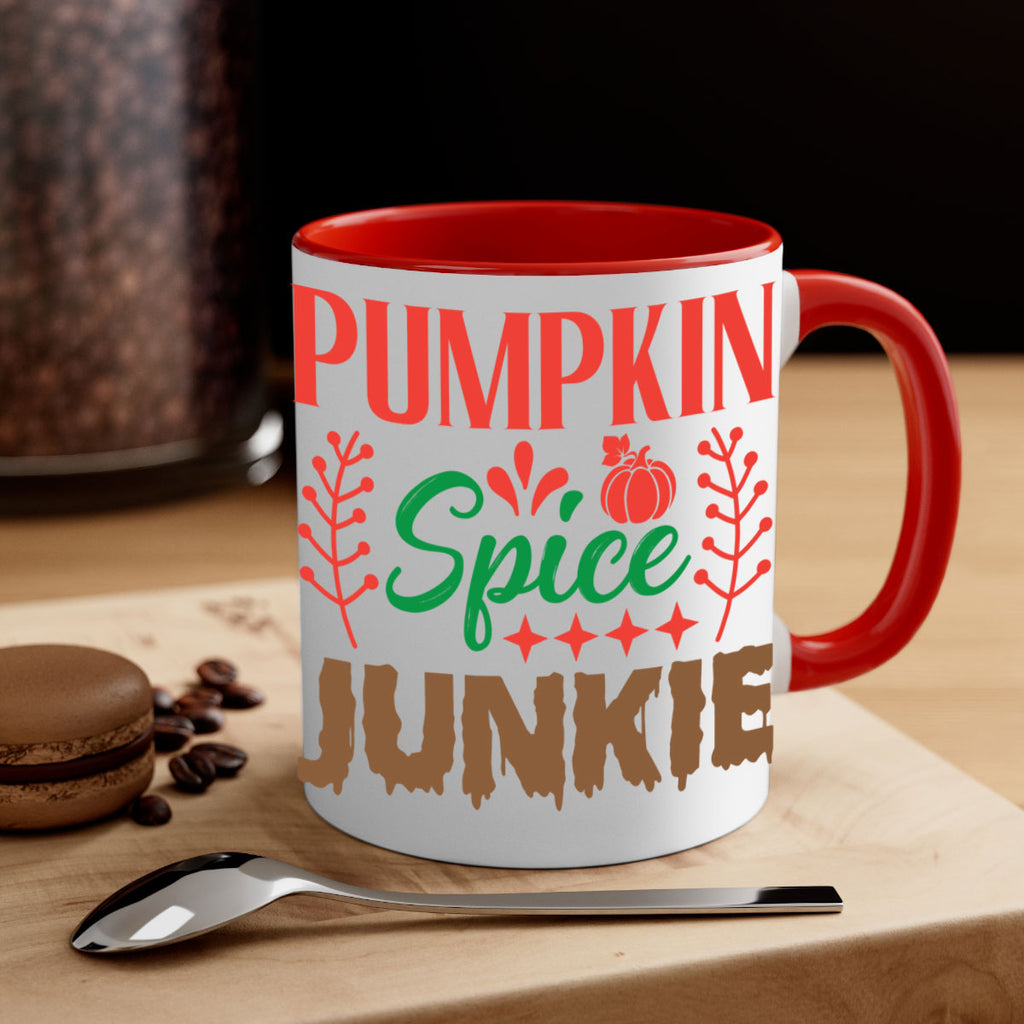 Pumpkin Spice Junkie 547#- fall-Mug / Coffee Cup