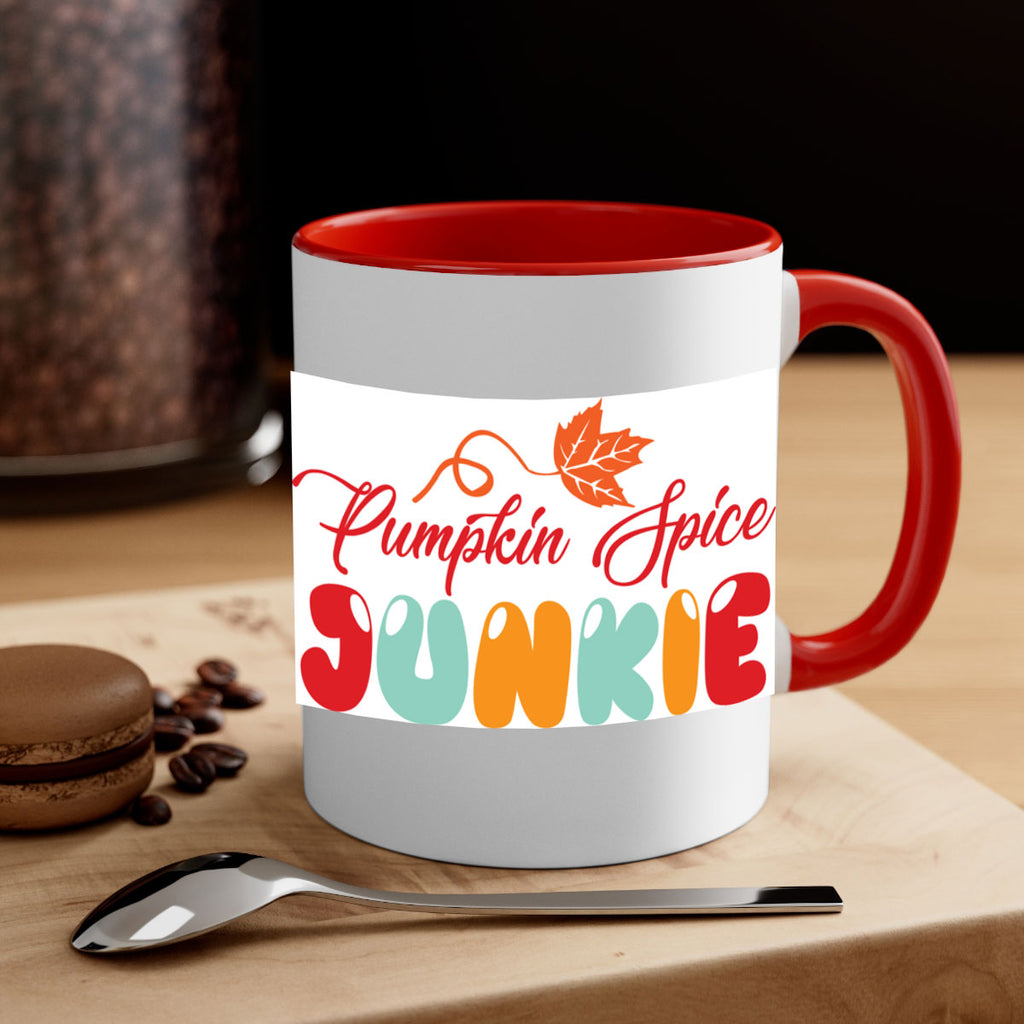PumpkinSpiceJunkiedesign 569#- fall-Mug / Coffee Cup