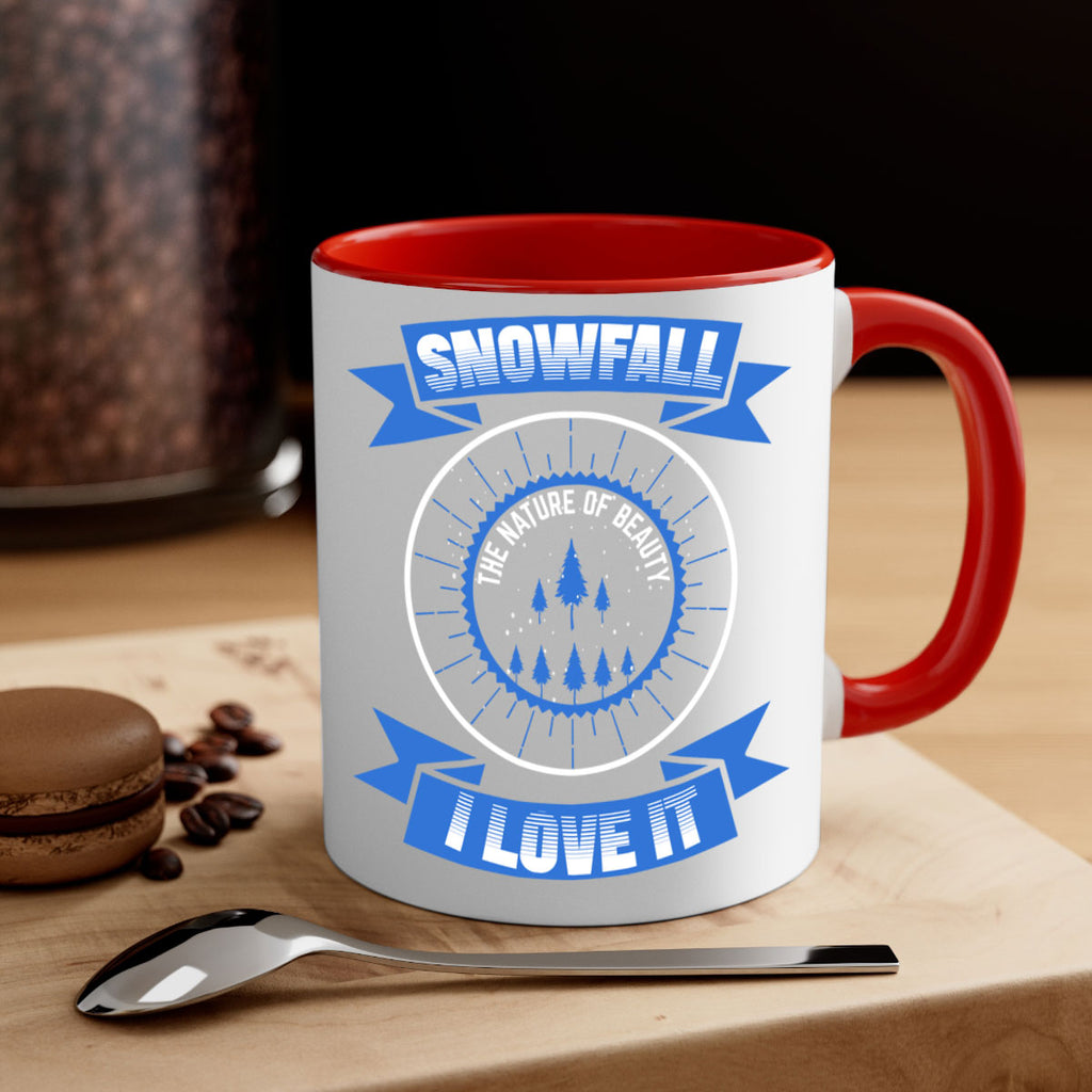 Snowfall Winter 373#- winter-Mug / Coffee Cup