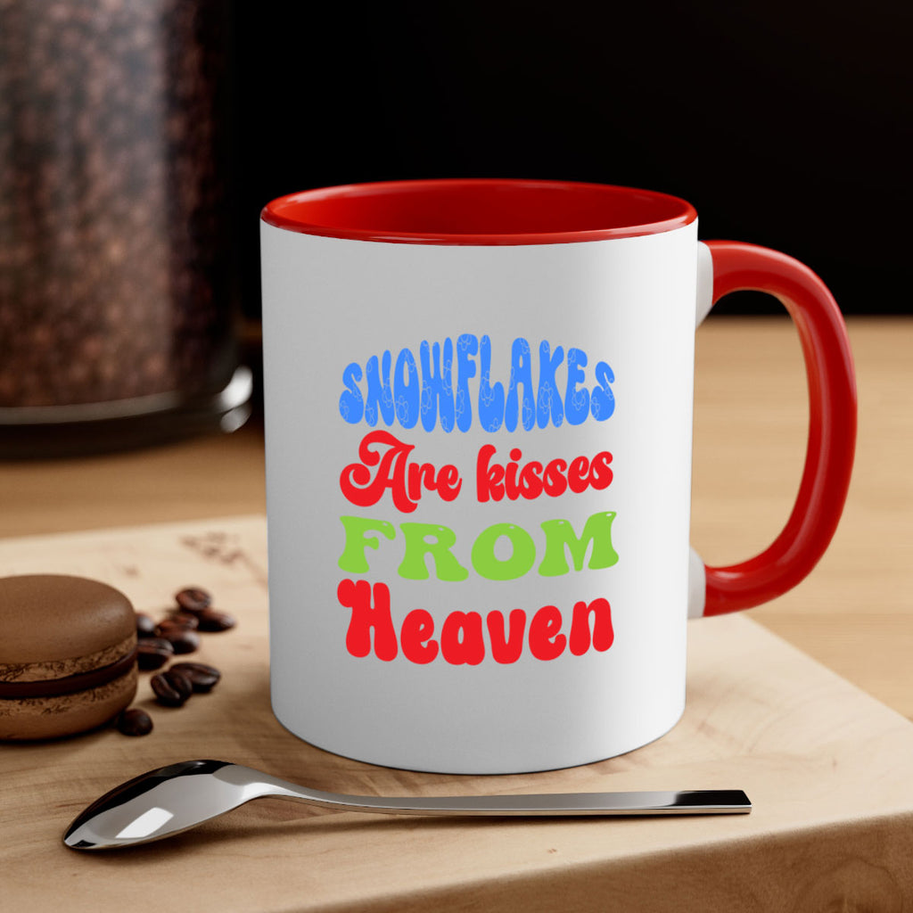 Snowflakes are kisses from heaven 377#- winter-Mug / Coffee Cup