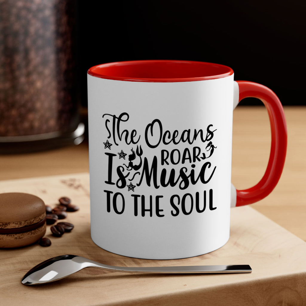 THE OCEANS ROAR IS MUSIC 632#- mermaid-Mug / Coffee Cup