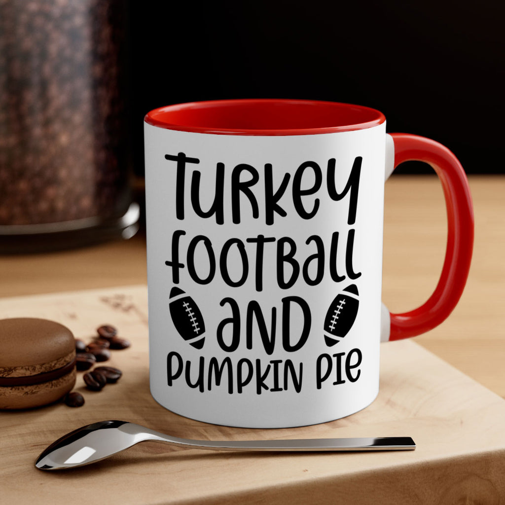 Turkey Football And Pumpkin Pie 622#- fall-Mug / Coffee Cup