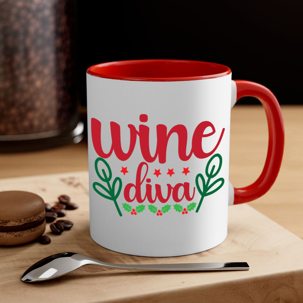 Wine Diva 482#- winter-Mug / Coffee Cup