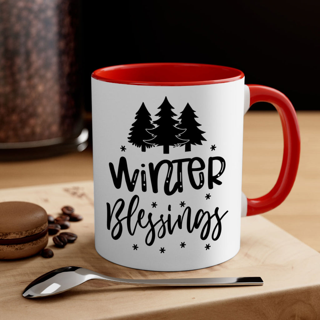 Winter Blessings 489#- winter-Mug / Coffee Cup