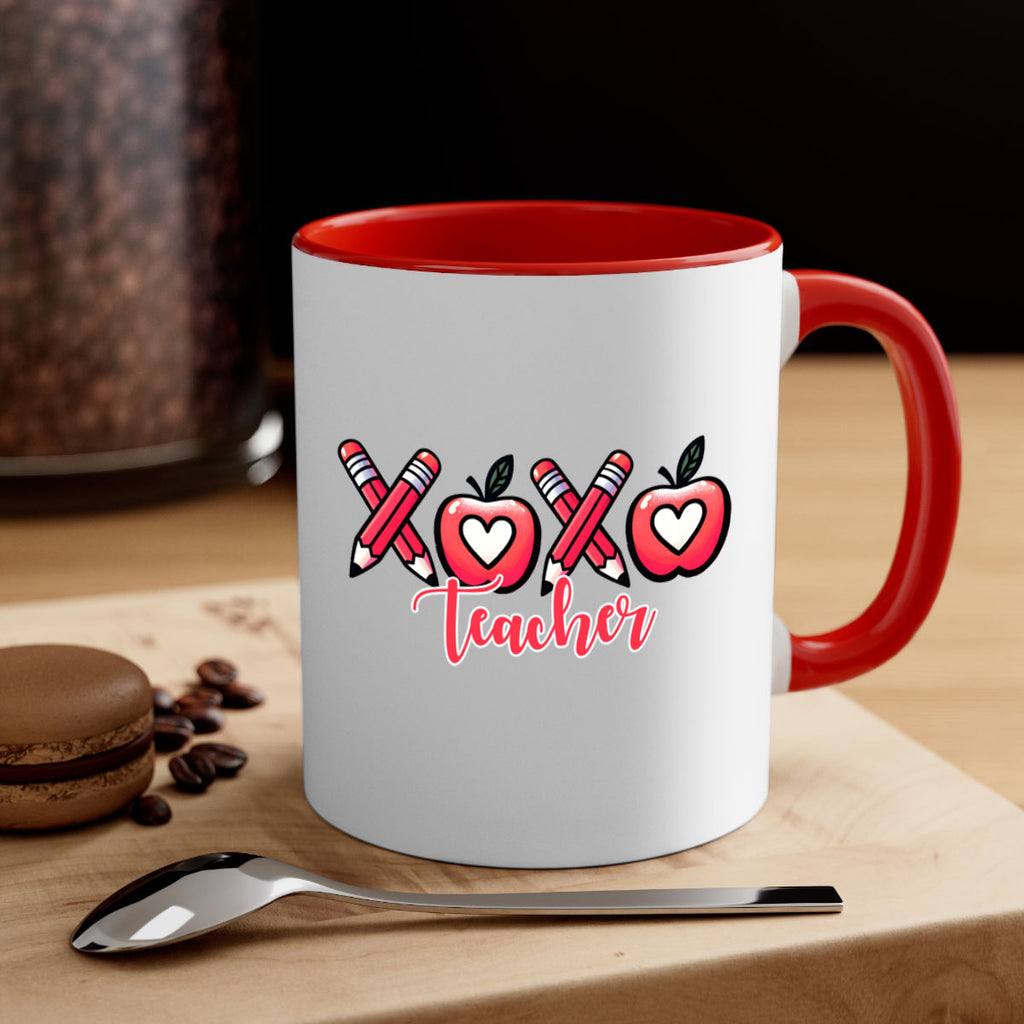 XOXO Teacher Apple Valentine 20#- teacher-Mug / Coffee Cup