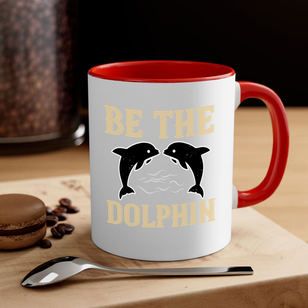 be the dolphin 1428#- swimming-Mug / Coffee Cup