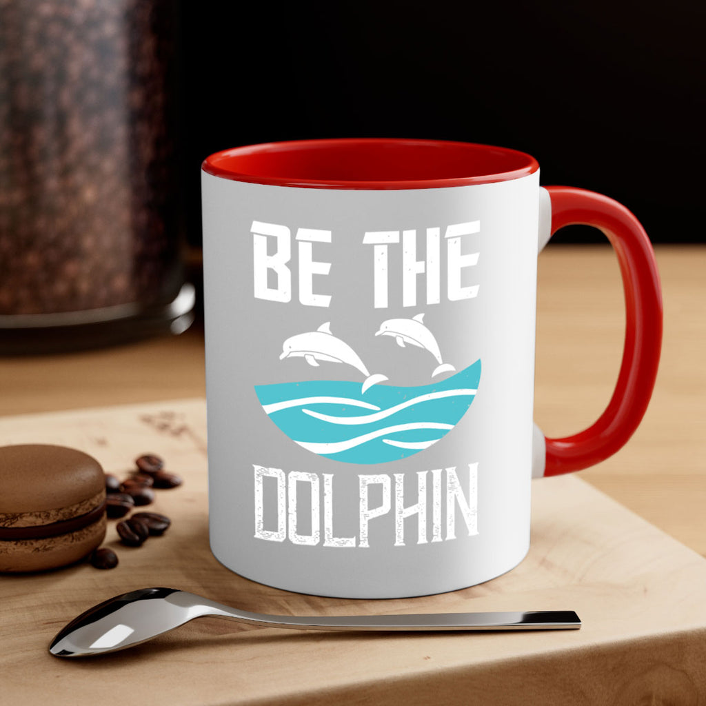 be the dolphin 1429#- swimming-Mug / Coffee Cup