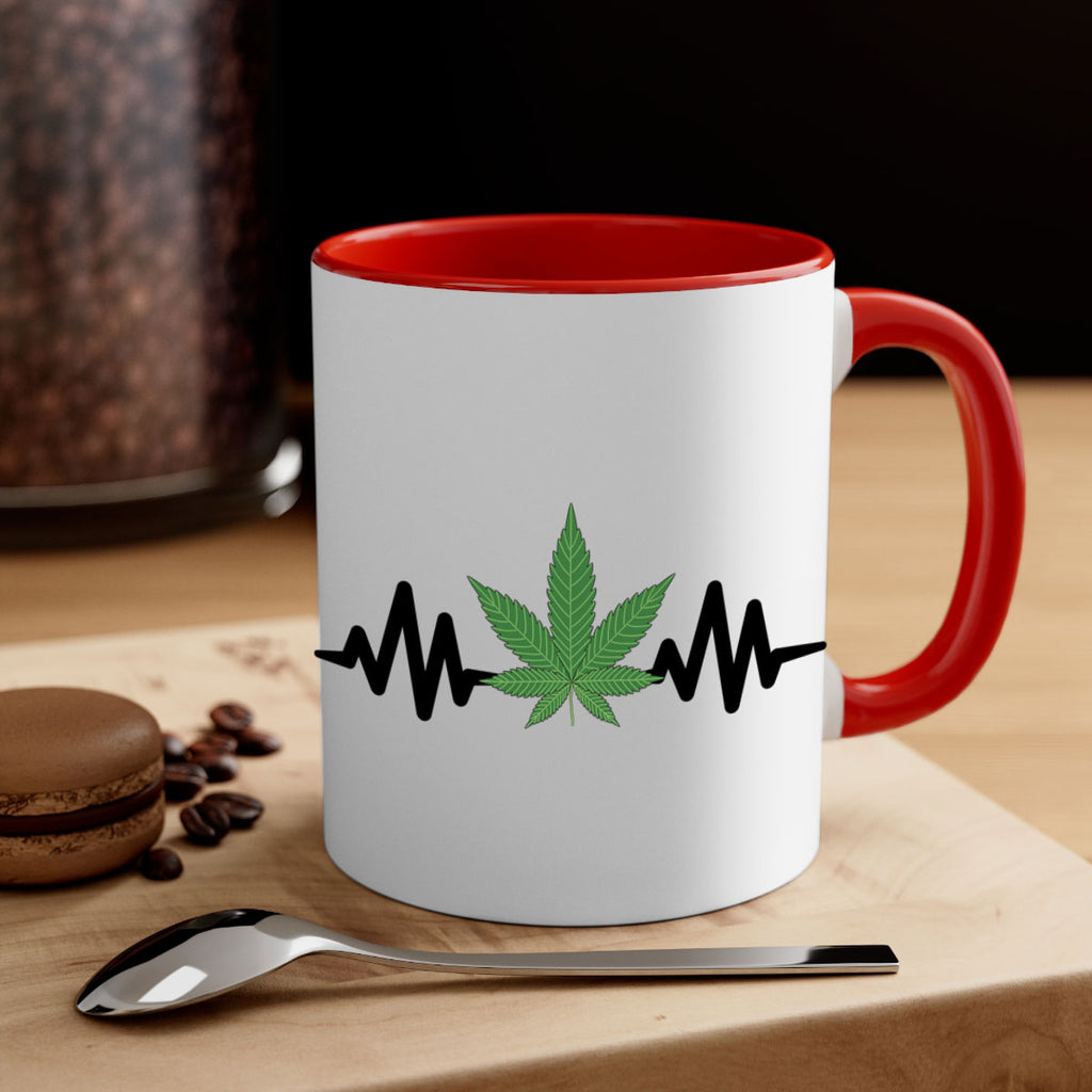 cannabis heartbeat 46#- marijuana-Mug / Coffee Cup