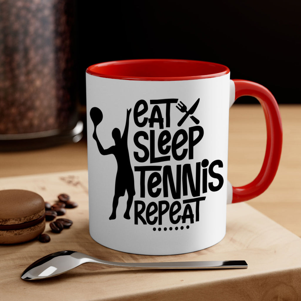 eat sleep Tennis repeat 1308#- tennis-Mug / Coffee Cup