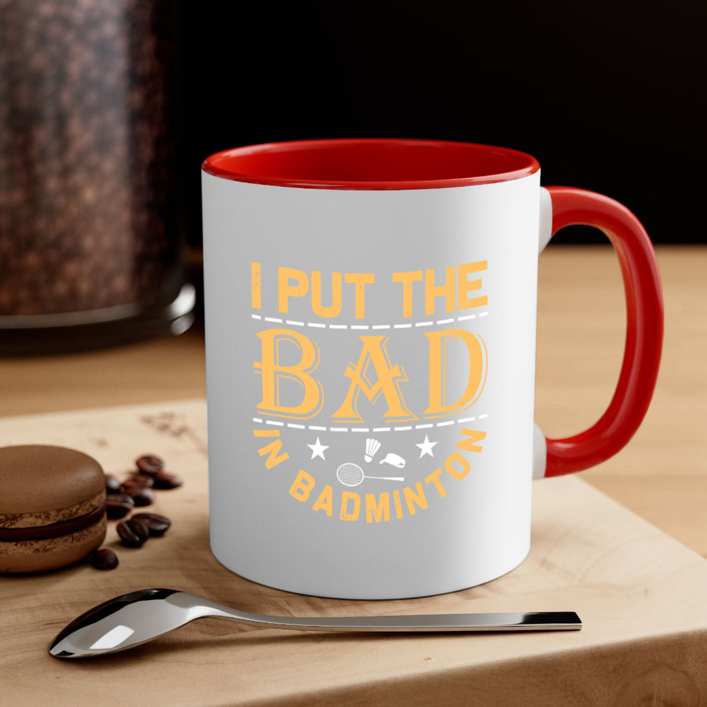 i 1056#- badminton-Mug / Coffee Cup