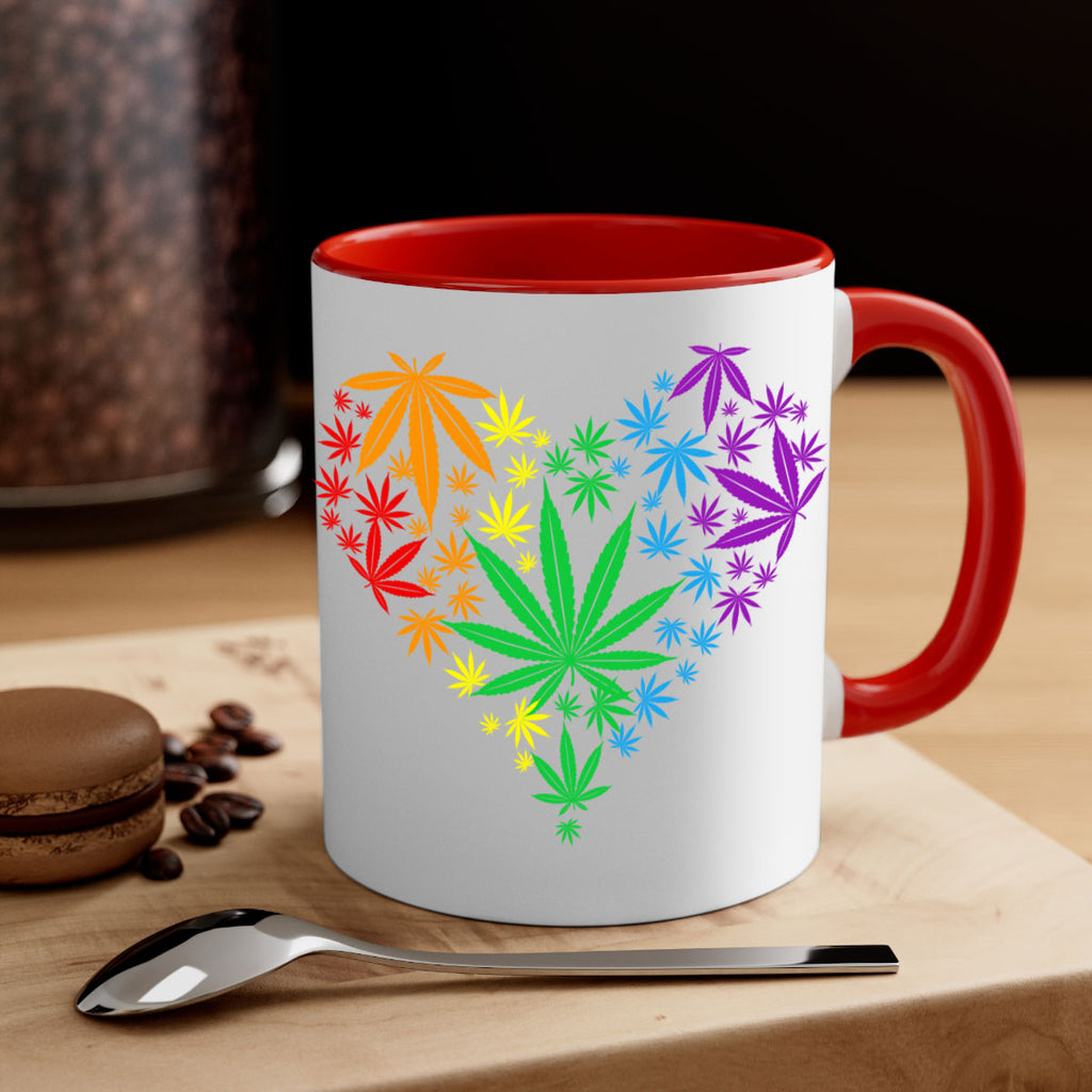 marijuana heart 200#- marijuana-Mug / Coffee Cup