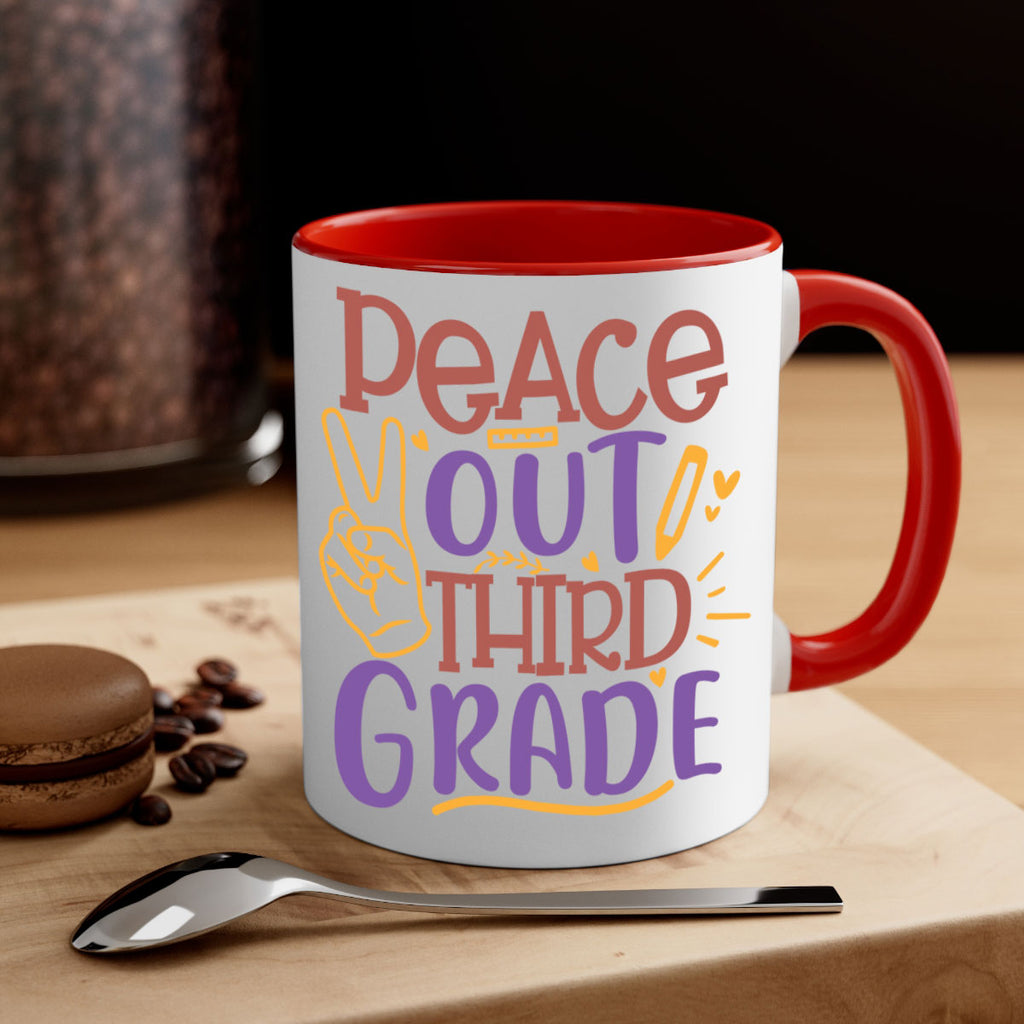 peace out 3rd grade 1#- Third Grade-Mug / Coffee Cup