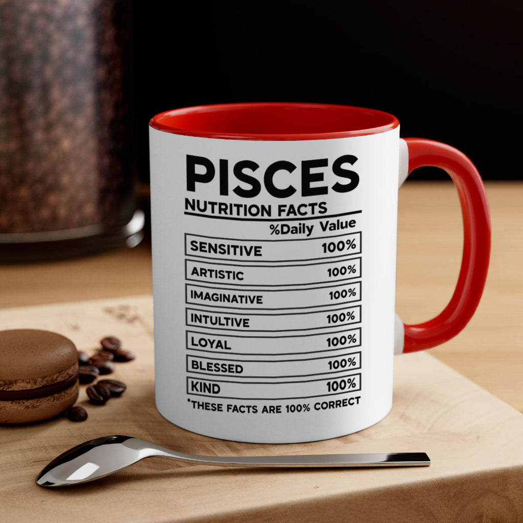 pisces Nutrition Facts 367#- zodiac-Mug / Coffee Cup