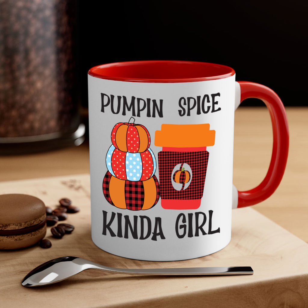 pumpkin spice kinda girl 551#- fall-Mug / Coffee Cup