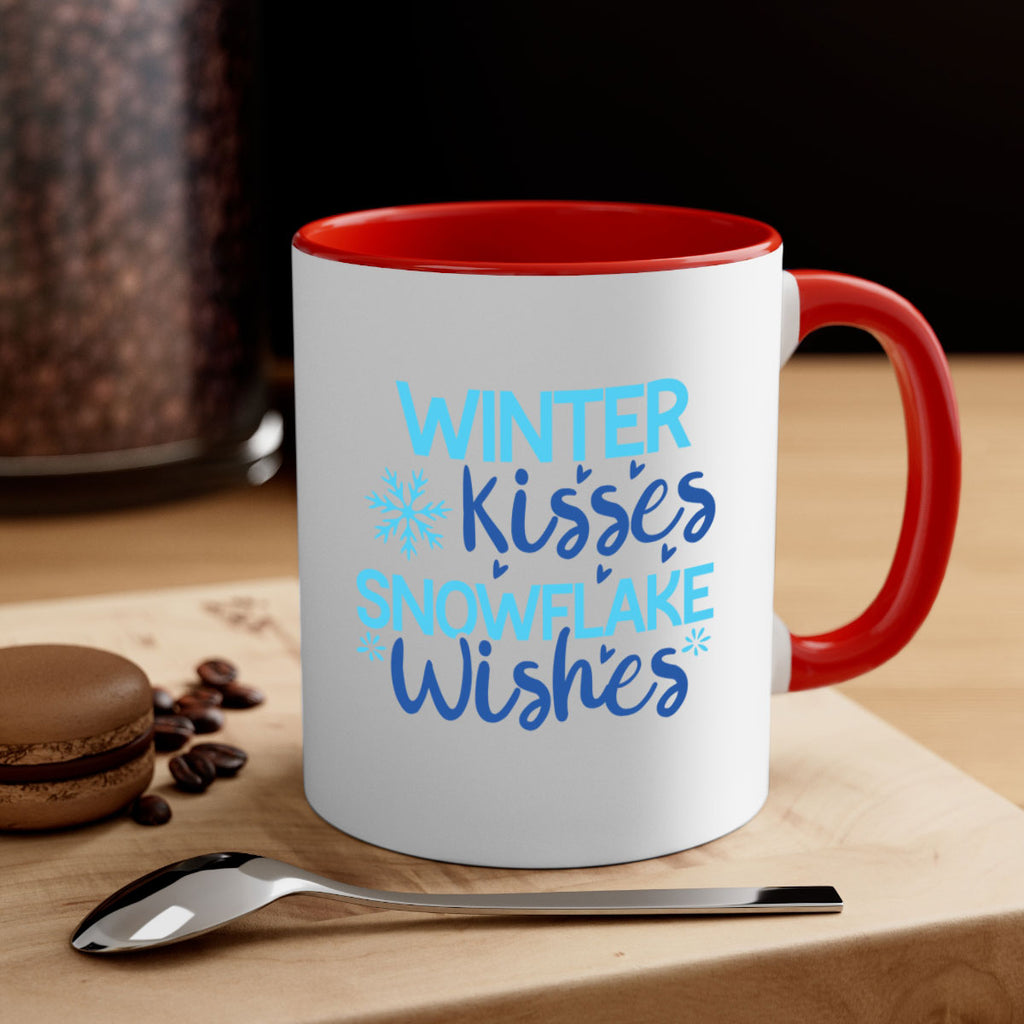 winter kisses snowflake wishes 519#- winter-Mug / Coffee Cup