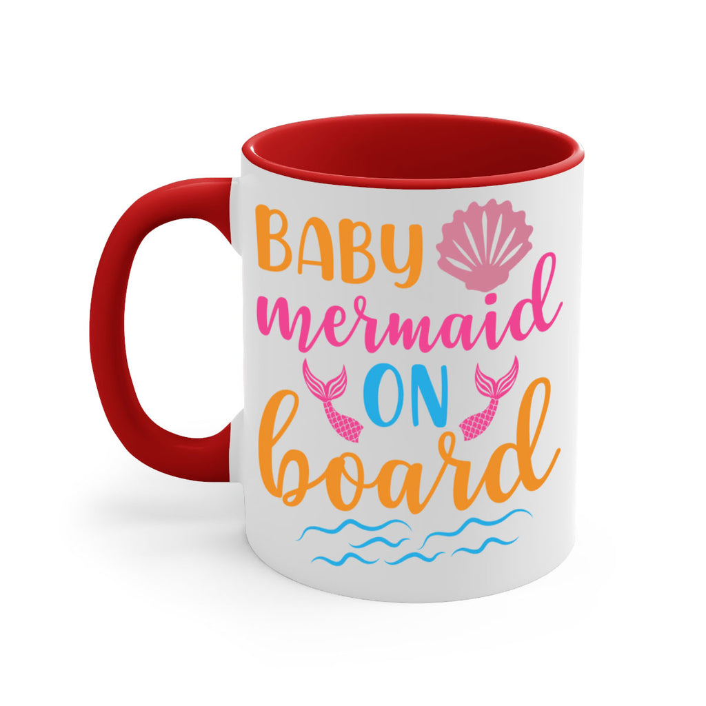 Baby Mermaid On Board 39#- mermaid-Mug / Coffee Cup