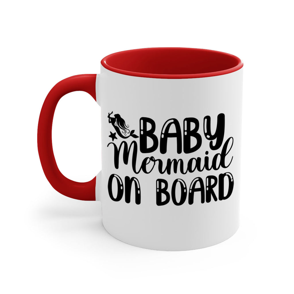 Baby Mermaid on Board 35#- mermaid-Mug / Coffee Cup