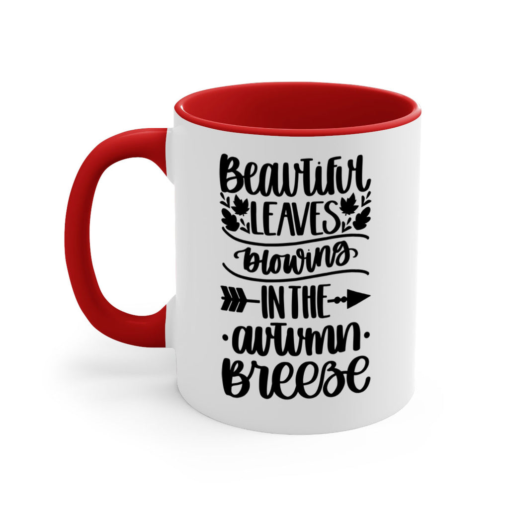 Beautiful Leaves Blowing In The Autumn Breeze 479#- fall-Mug / Coffee Cup