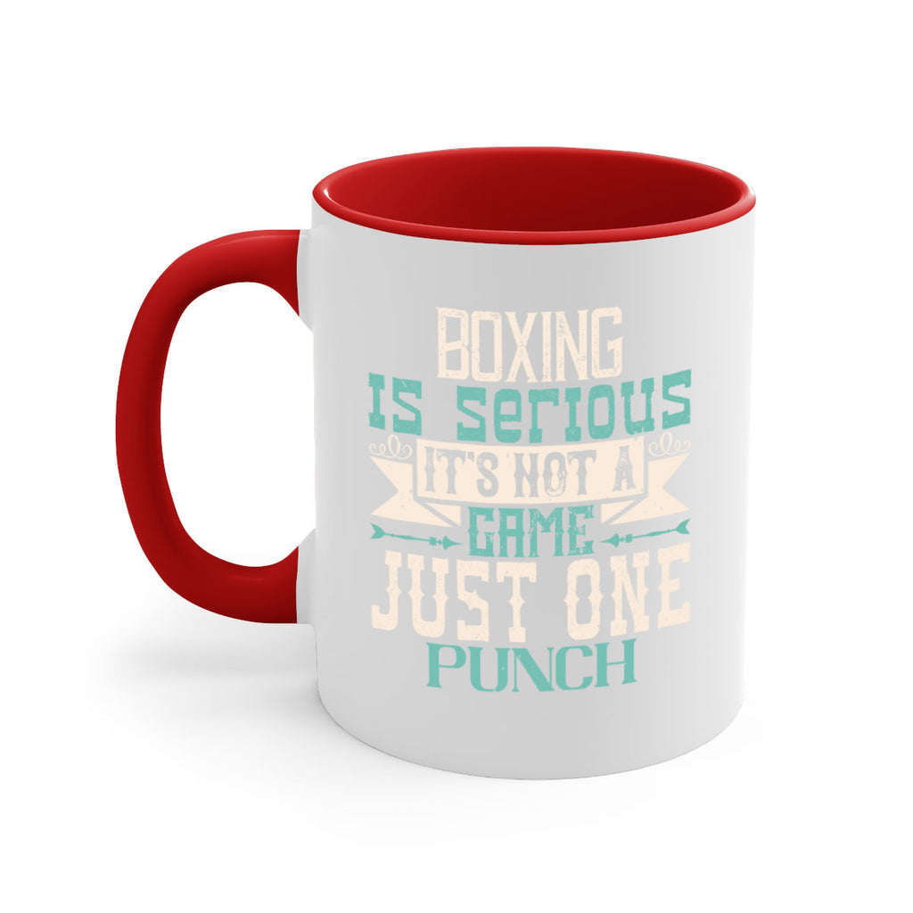 Boxing is serious Its not a game Just one punch 1556#- boxing-Mug / Coffee Cup