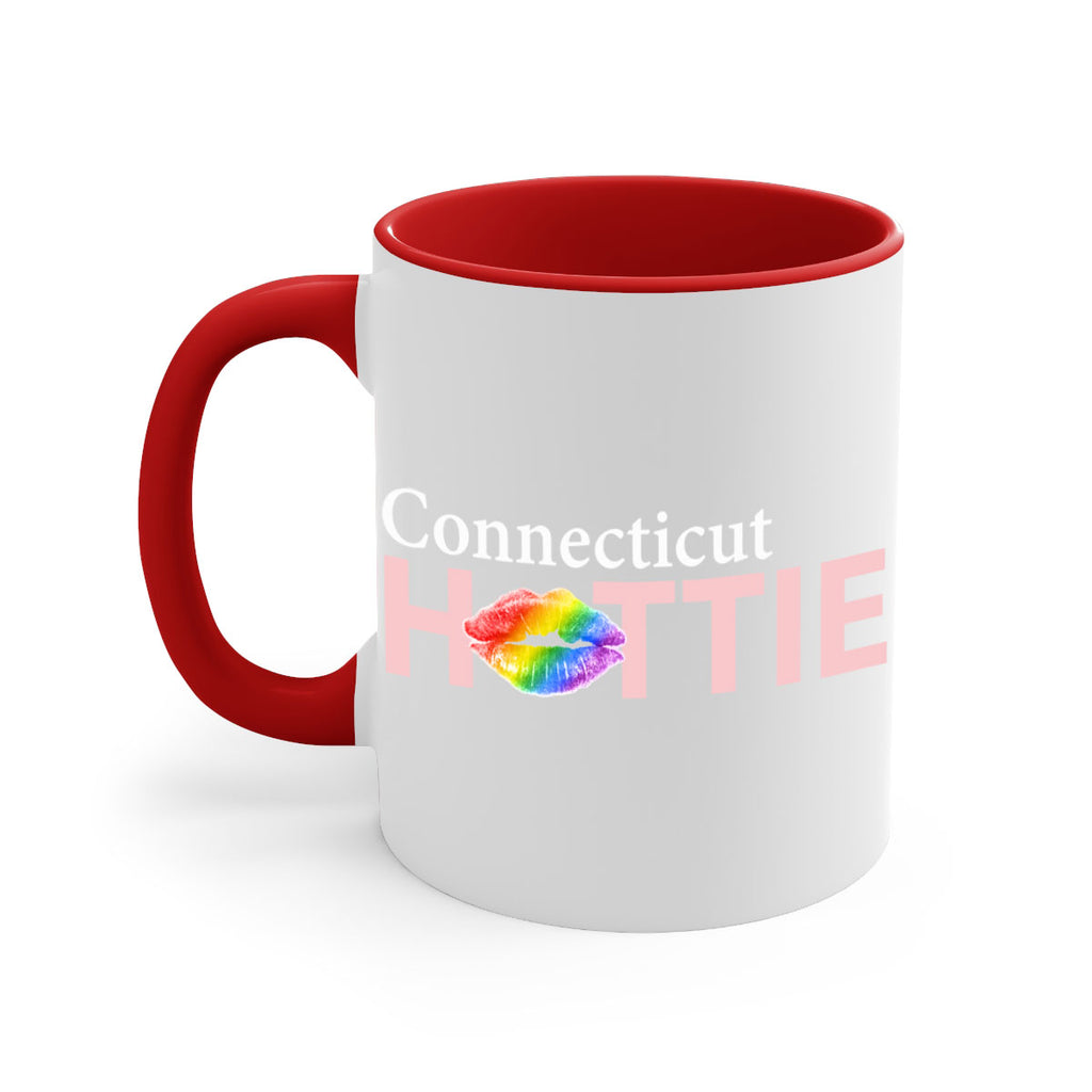 Connecticut Hottie with rainbow lips 58#- Hottie Collection-Mug / Coffee Cup