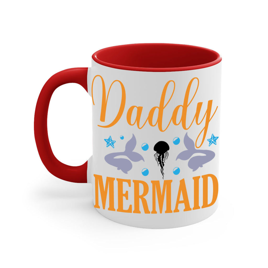 Daddy Mermaid Design 113#- mermaid-Mug / Coffee Cup