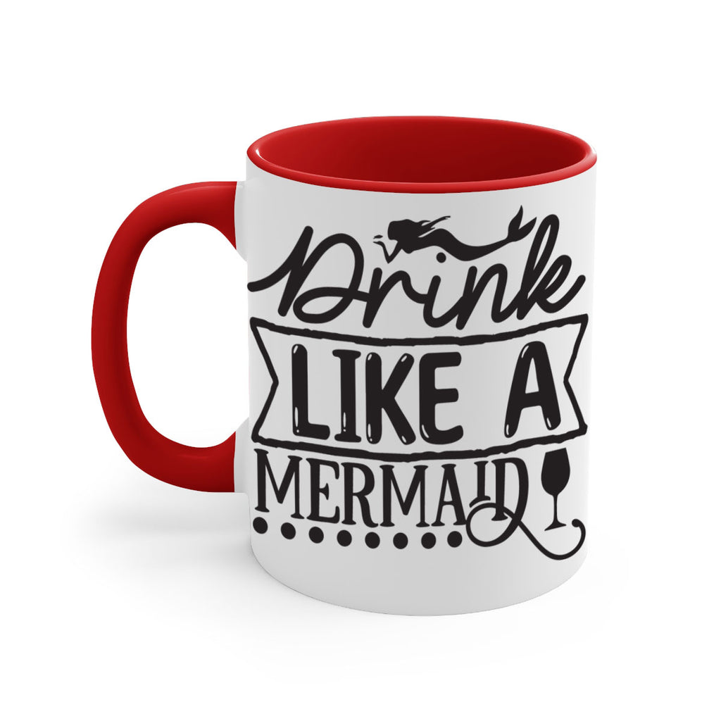 Drink like a mermaid 147#- mermaid-Mug / Coffee Cup