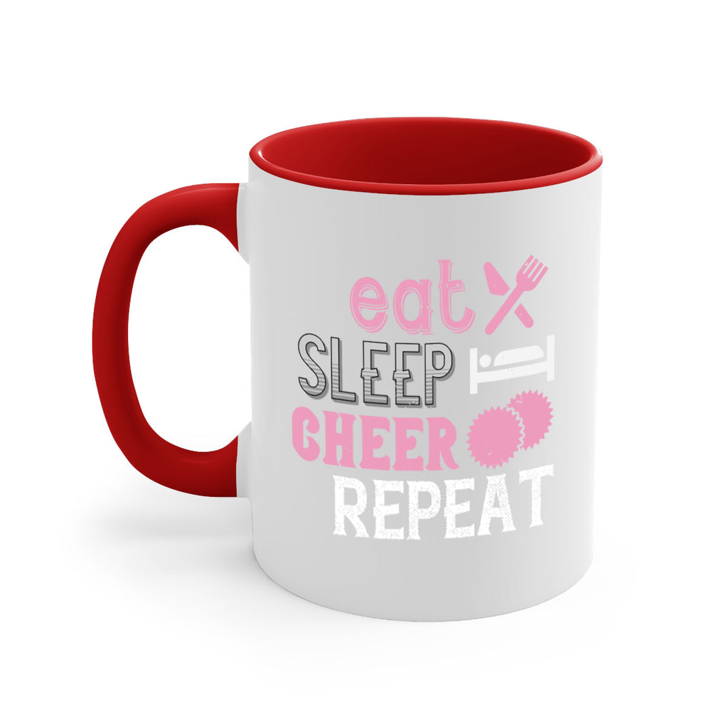 Eat sleep cheer reapet 1316#- football-Mug / Coffee Cup