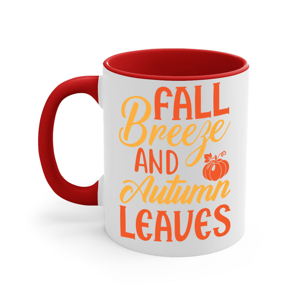 Fall Breeze and Autumn Leaves 92#- fall-Mug / Coffee Cup