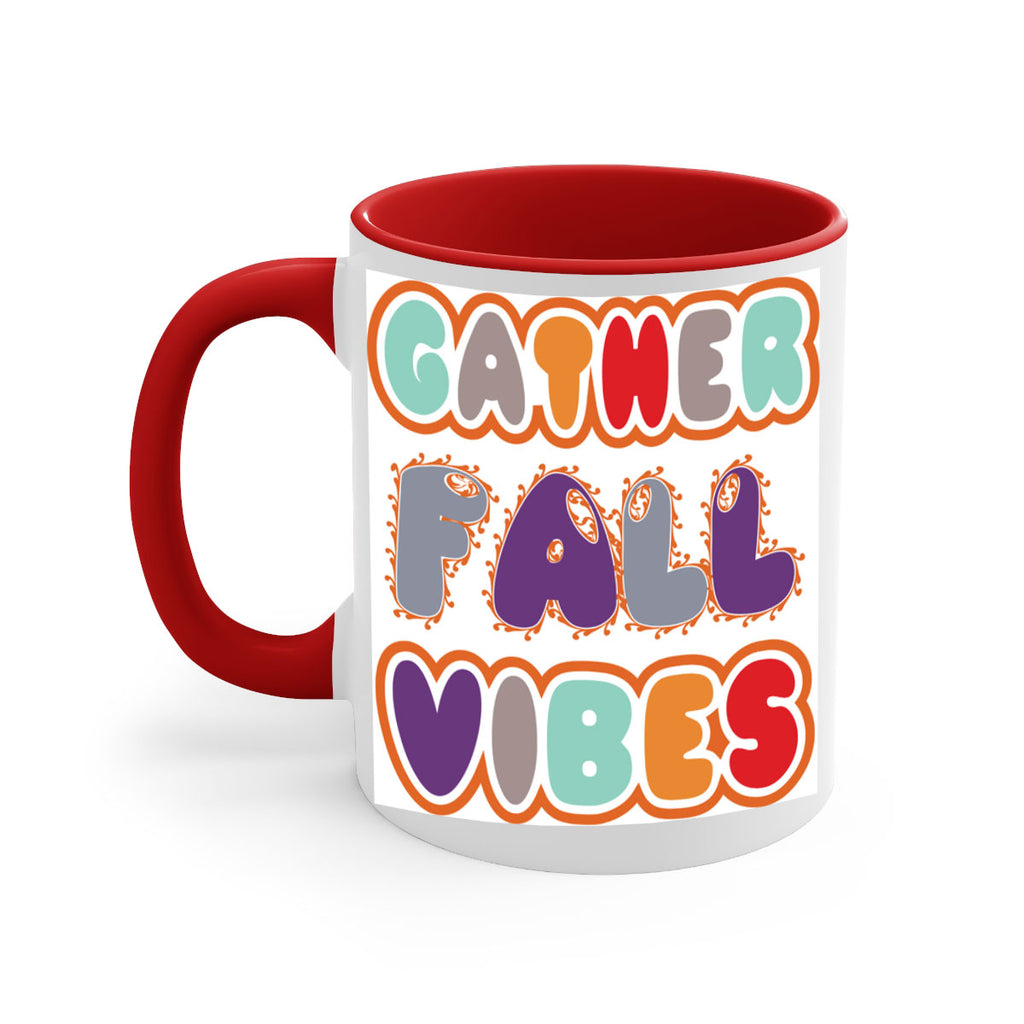 GatherFallVibesdesign 190#- fall-Mug / Coffee Cup