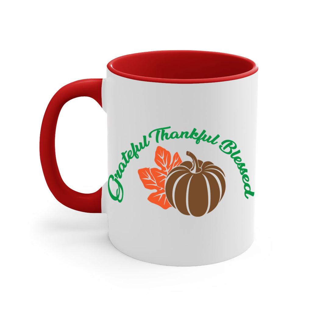 Grateful Thankful Blessed 214#- fall-Mug / Coffee Cup