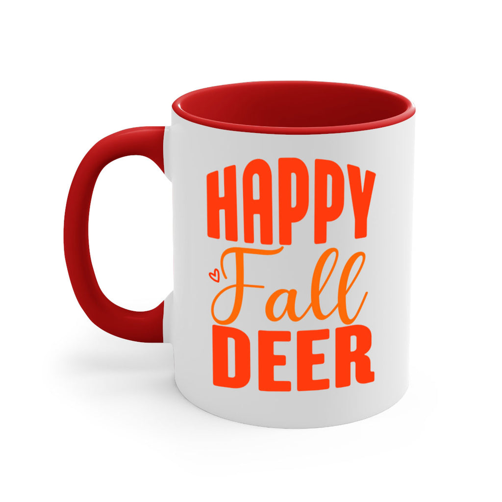 Happy Fall Deer Design 218#- fall-Mug / Coffee Cup