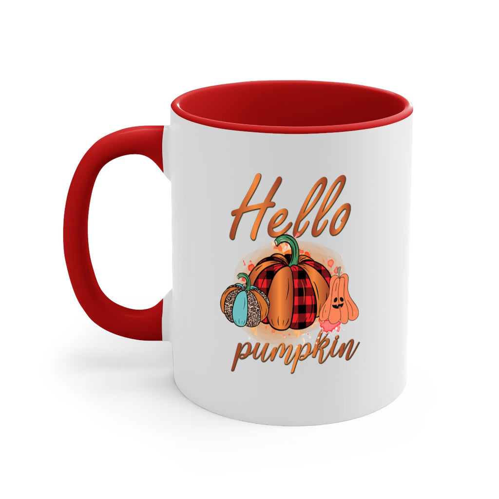 Hello Pumpkin 284#- fall-Mug / Coffee Cup