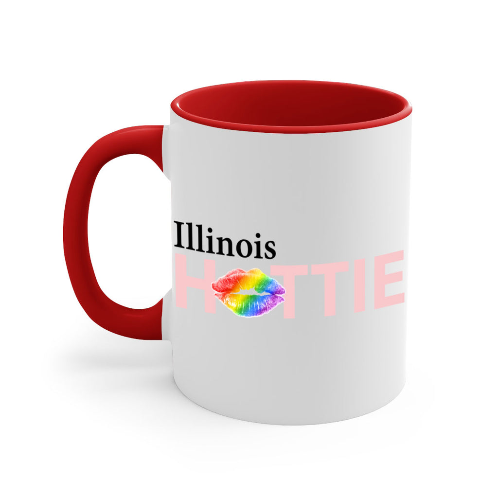 Illinois Hottie with rainbow lips 13#- Hottie Collection-Mug / Coffee Cup
