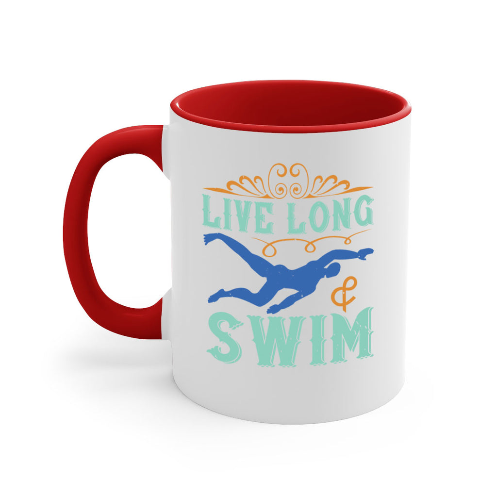 Live long swim 835#- swimming-Mug / Coffee Cup