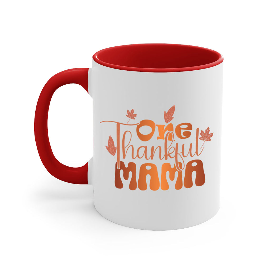 One Thankful Mama 465#- fall-Mug / Coffee Cup
