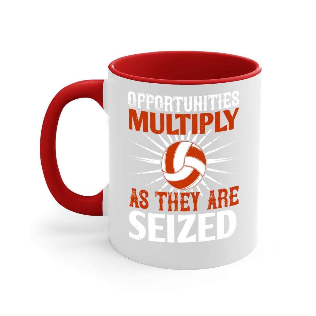 Opportunities multiply as they are seized Style 606#- volleyball-Mug / Coffee Cup
