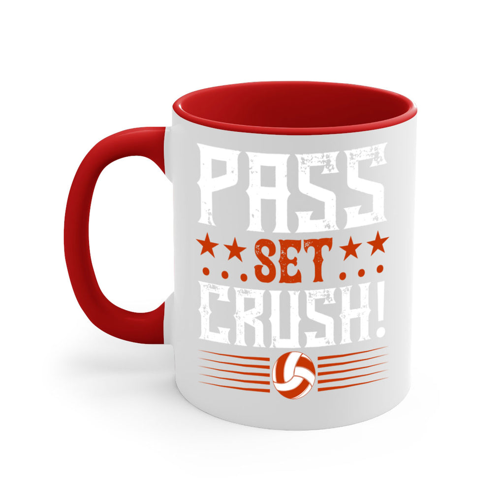 Pass…Set…CRUSH Style 588#- volleyball-Mug / Coffee Cup