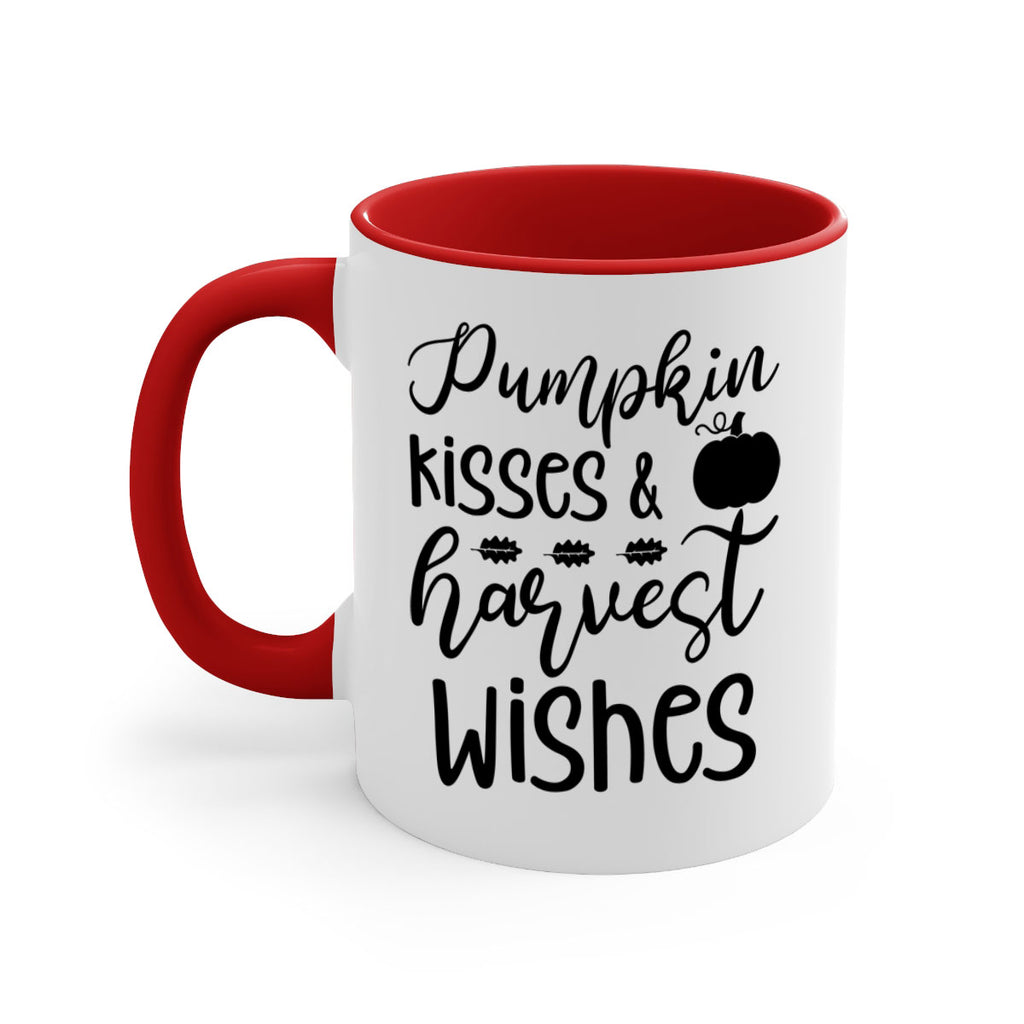 Pumpkin Kisses Harvest Wishes 525#- fall-Mug / Coffee Cup