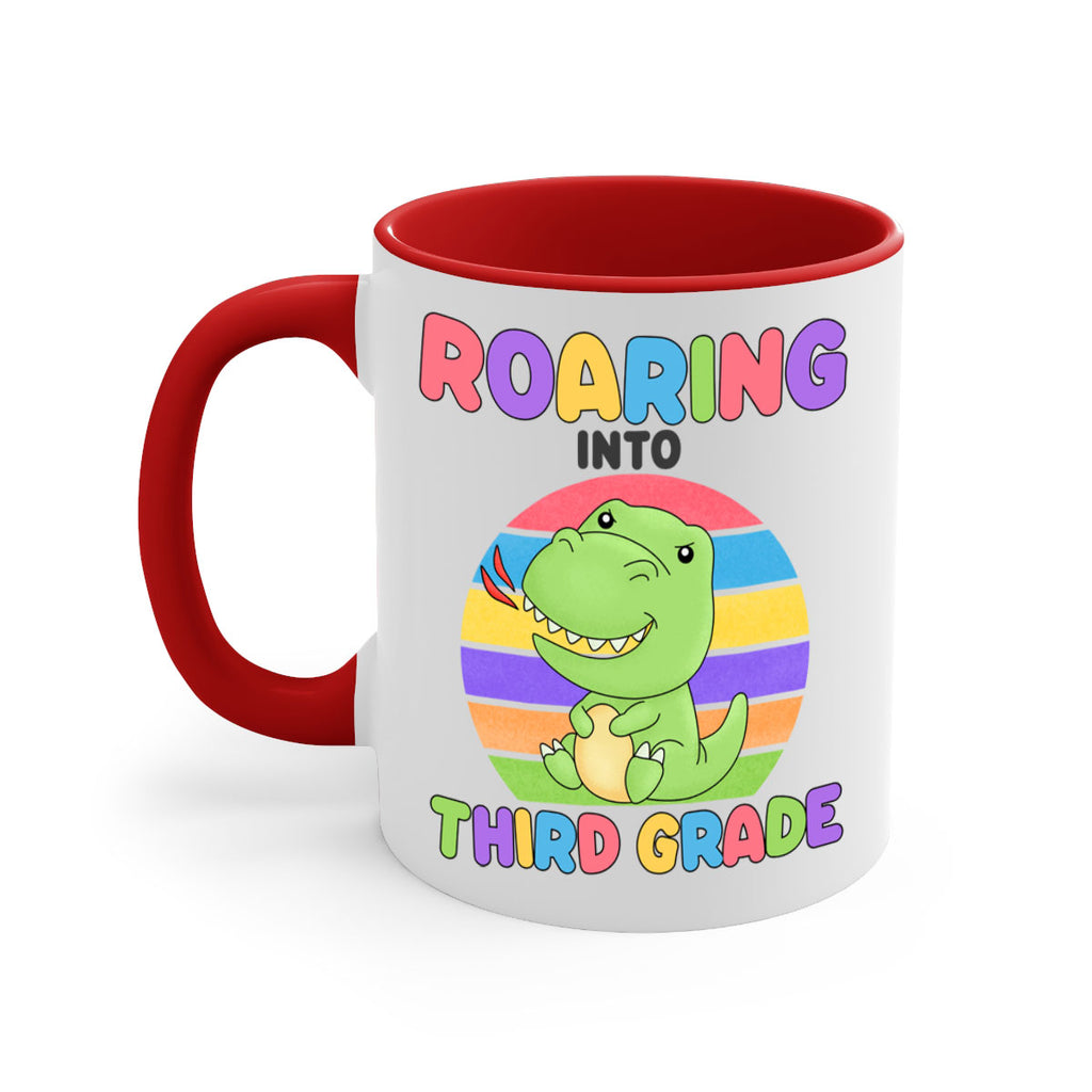 Roaring to 3rd Grade Trex 23#- Third Grade-Mug / Coffee Cup